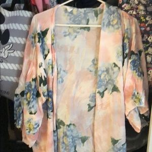 Pink blush maternity robe